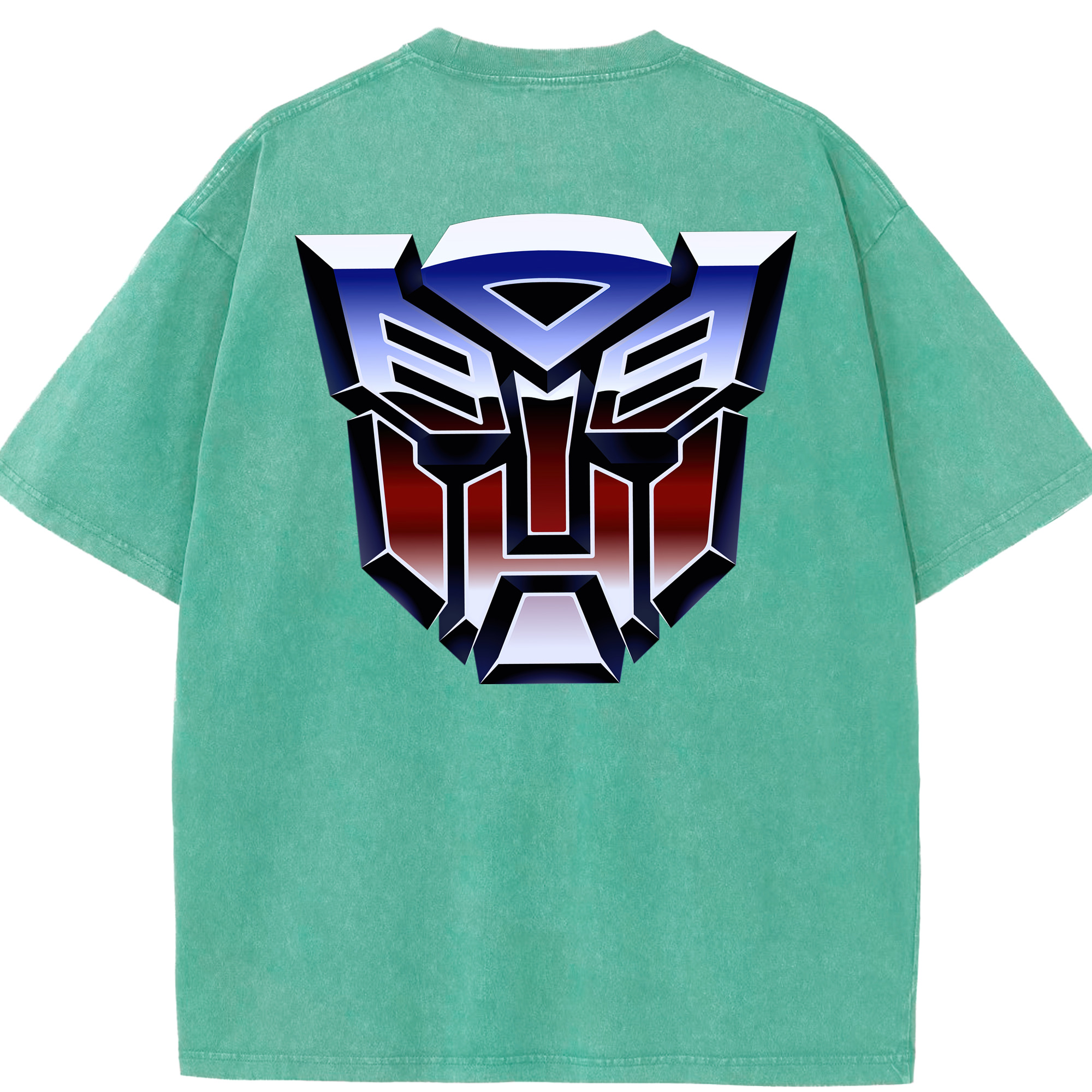 （画像用）  綿100% ヴィンテージ風 半袖Tシャツ（背面プリント）